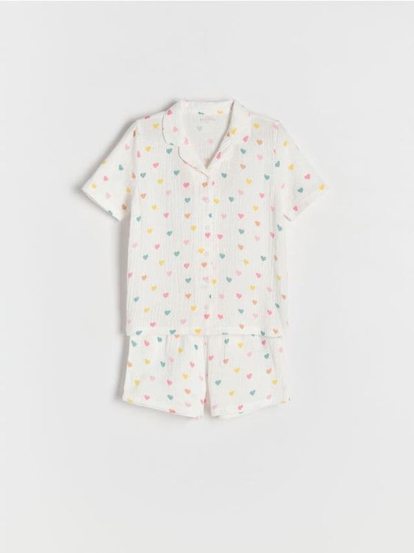 Reserved Reserved - GIRLS` PYJAMA - krem