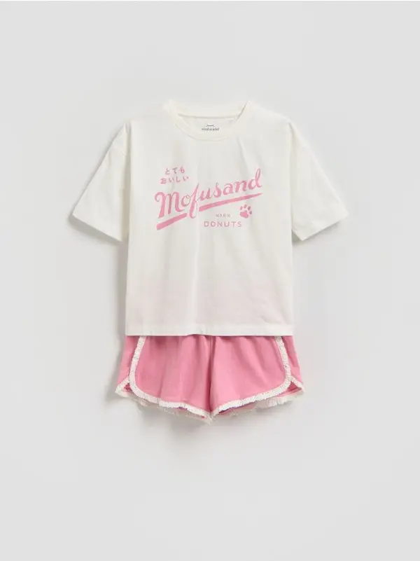 Reserved Reserved - GIRLS` PYJAMA - krem