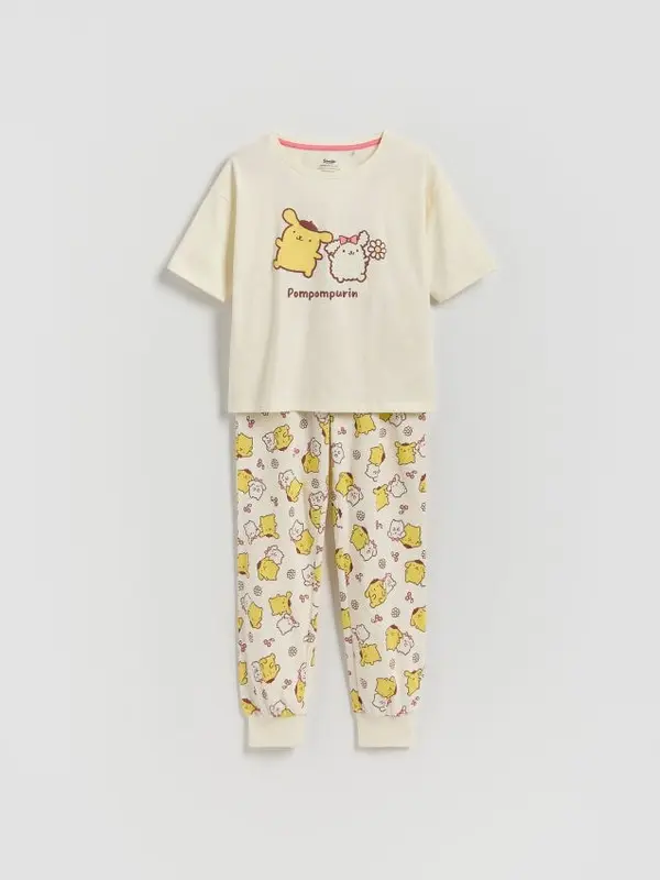 Reserved Reserved - GIRLS` PYJAMA - krem