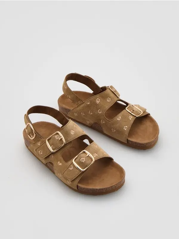 Reserved Reserved - GIRLS` SANDALS - boja kave