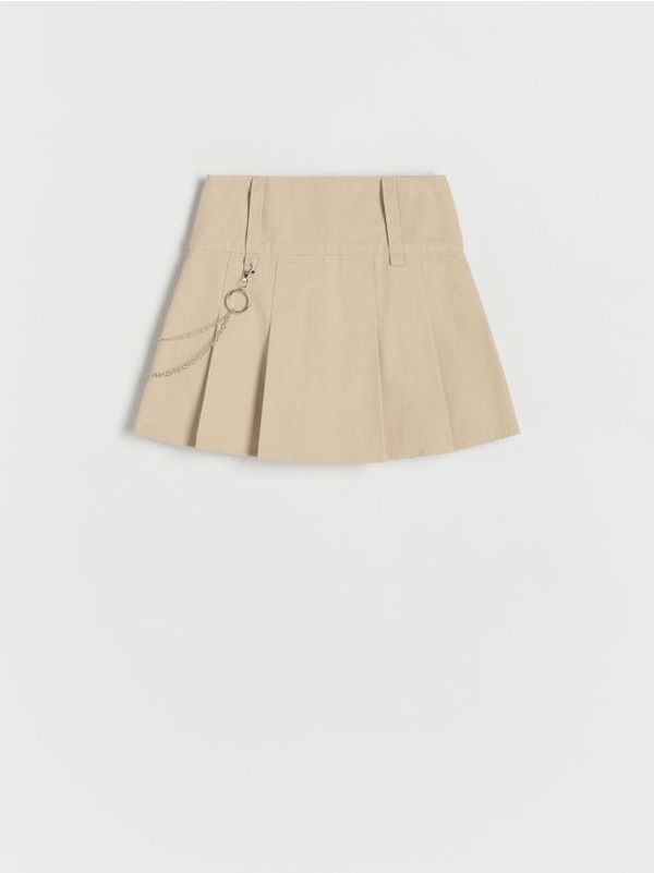 Reserved Reserved - GIRLS` SKIRT & CHAIN - bež