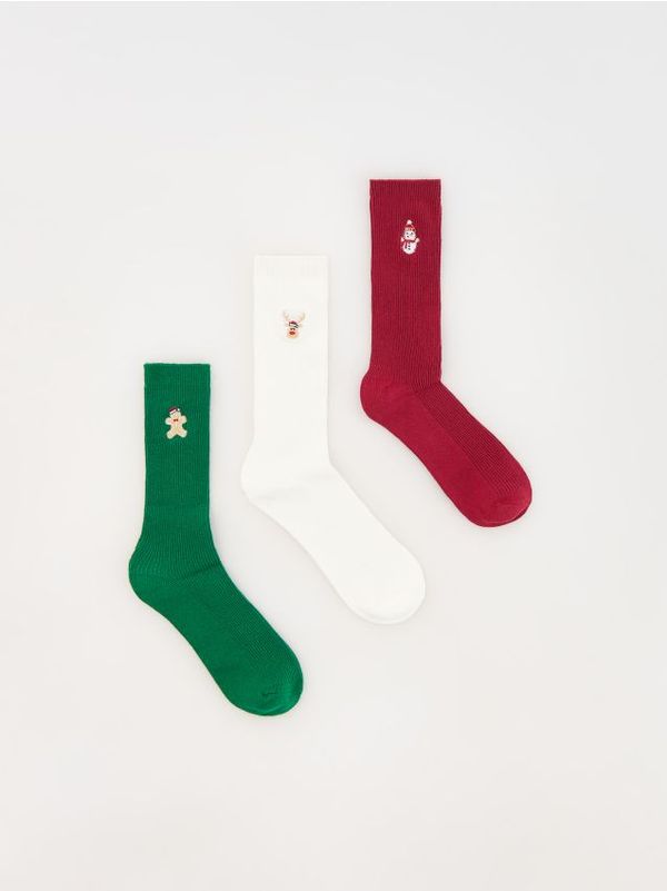 Reserved Reserved - GIRLS` SOCKS MULTI - zelena