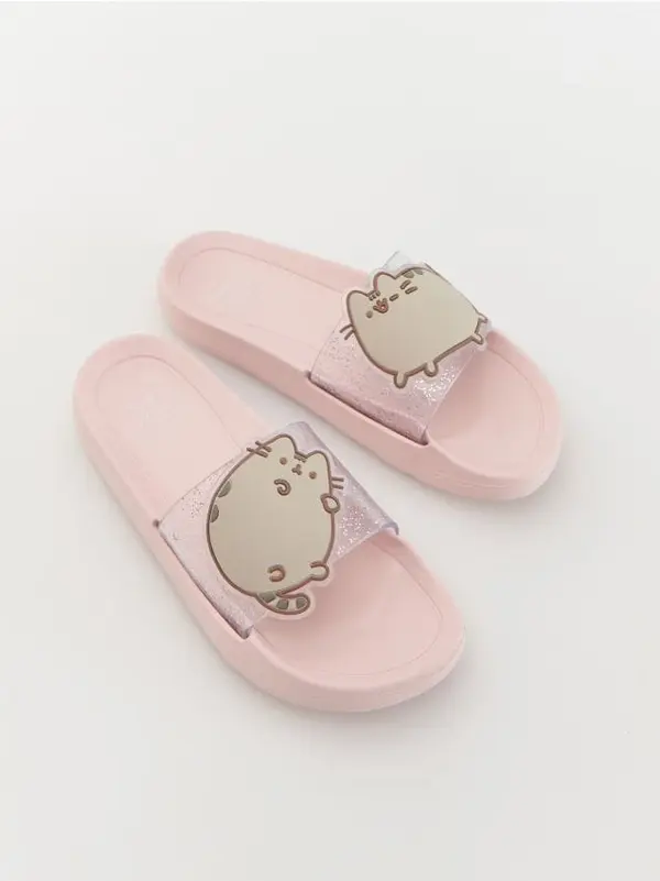 Reserved Reserved - GIRLS` STRAPPY SANDALS - pastelnoružičasto