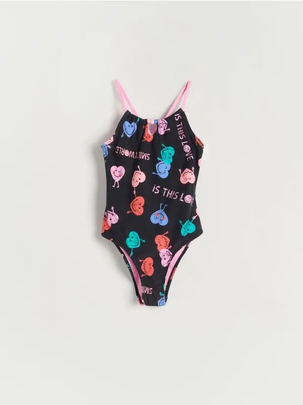 Reserved Reserved - GIRLS` SWIMMING SUIT - crno