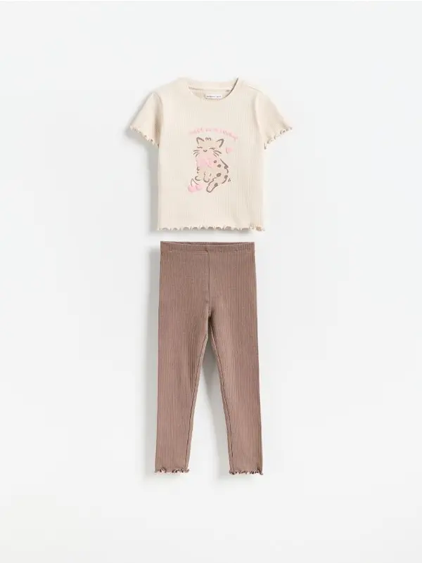 Reserved Reserved - GIRLS` T-SHIRT & TROUSERS - šaren