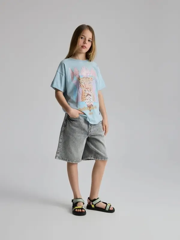 Reserved Reserved - GIRLS` T-SHIRT - bljedoplavo