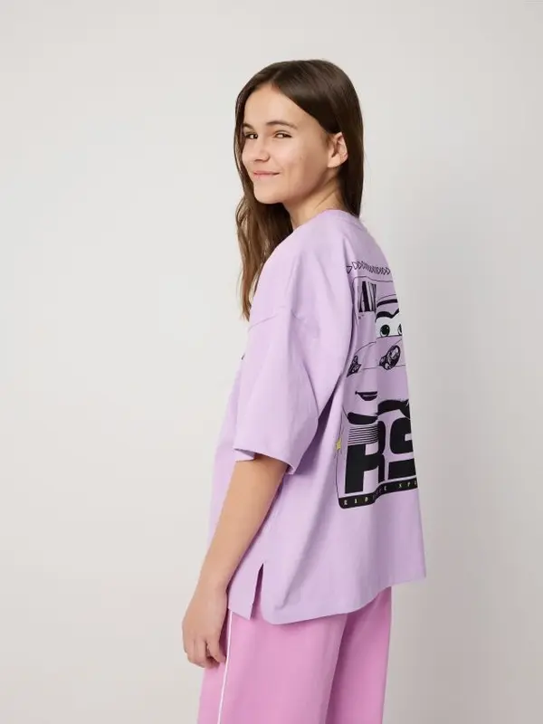 Reserved Reserved - GIRLS` T-SHIRT - boja orhideje