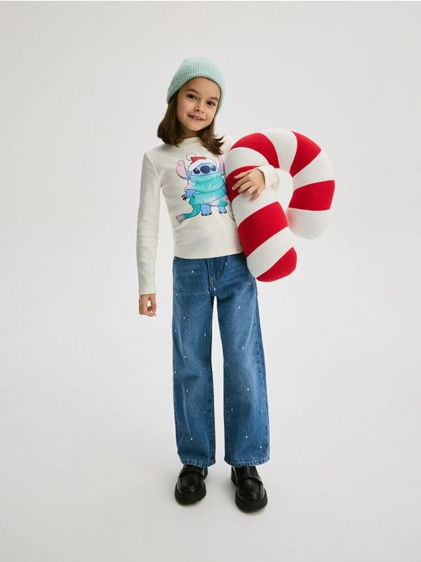 Reserved Reserved - GIRLS` T-SHIRT - krem