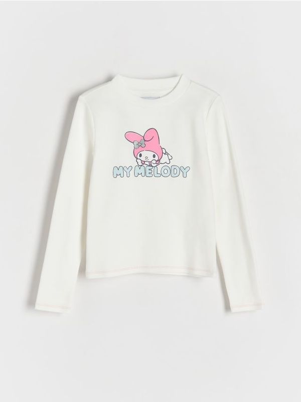 Reserved Reserved - GIRLS` T-SHIRT - krem