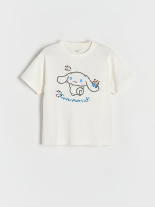 Reserved Reserved - GIRLS` T-SHIRT - krem