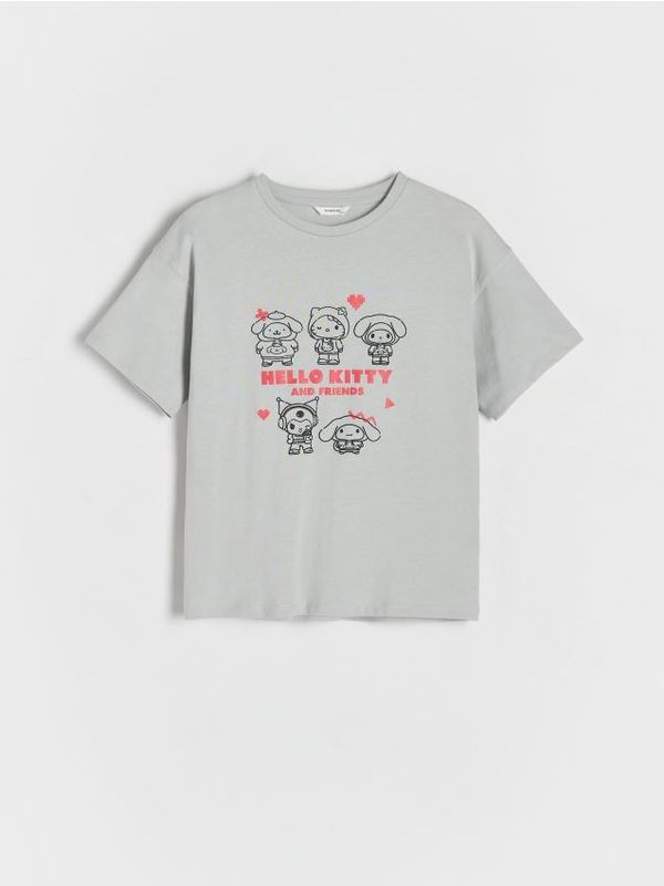 Reserved Reserved - GIRLS` T-SHIRT - light grey