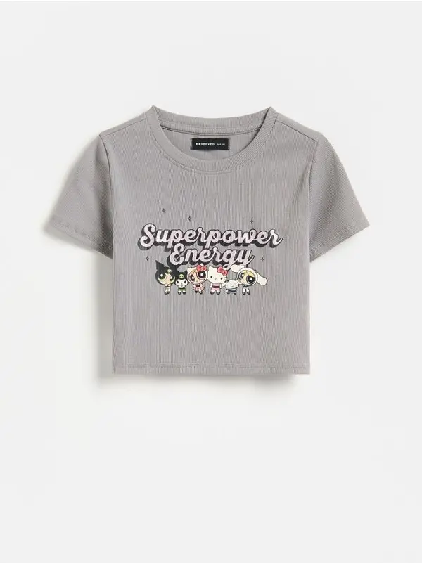 Reserved Reserved - GIRLS` T-SHIRT - tamnosivo