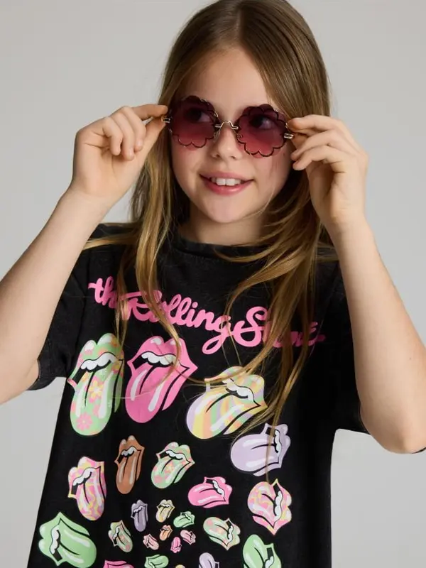 Reserved Reserved - GIRLS` T-SHIRT - tamnosivo