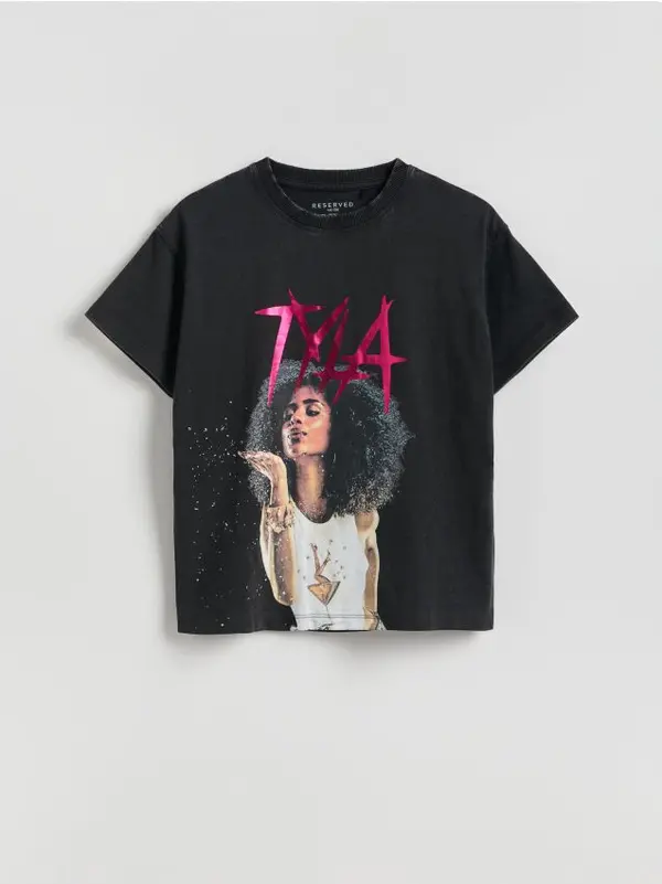 Reserved Reserved - GIRLS` T-SHIRT - tamnosivo