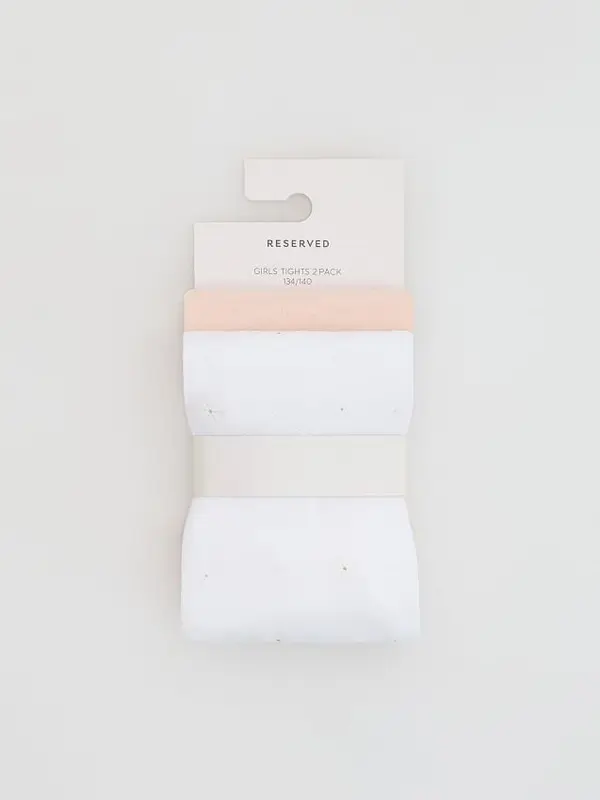 Reserved Reserved - GIRLS` TIGHTS MULTI - bijela