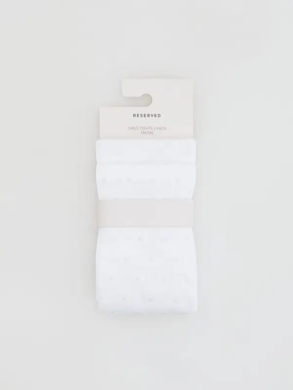 Reserved Reserved - GIRLS` TIGHTS MULTI - bijela