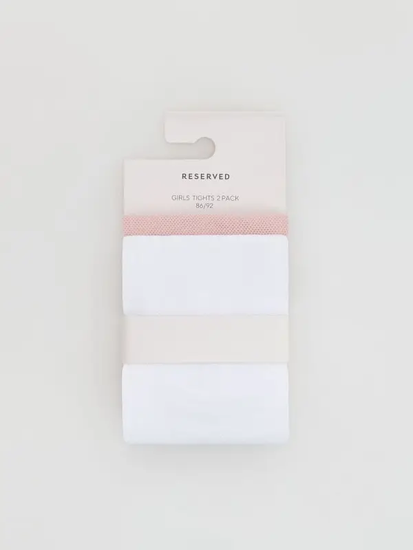 Reserved Reserved - GIRLS` TIGHTS MULTI - bijela