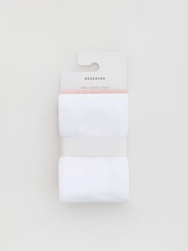 Reserved Reserved - GIRLS` TIGHTS MULTI - bijela