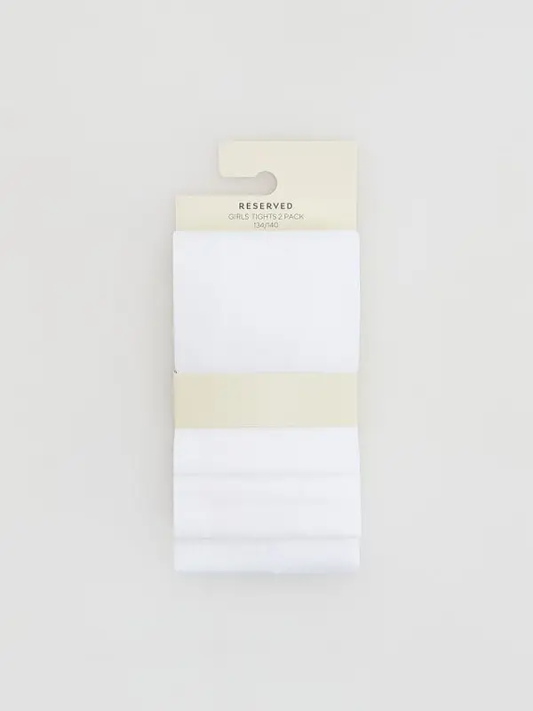 Reserved Reserved - GIRLS` TIGHTS MULTI - bijela