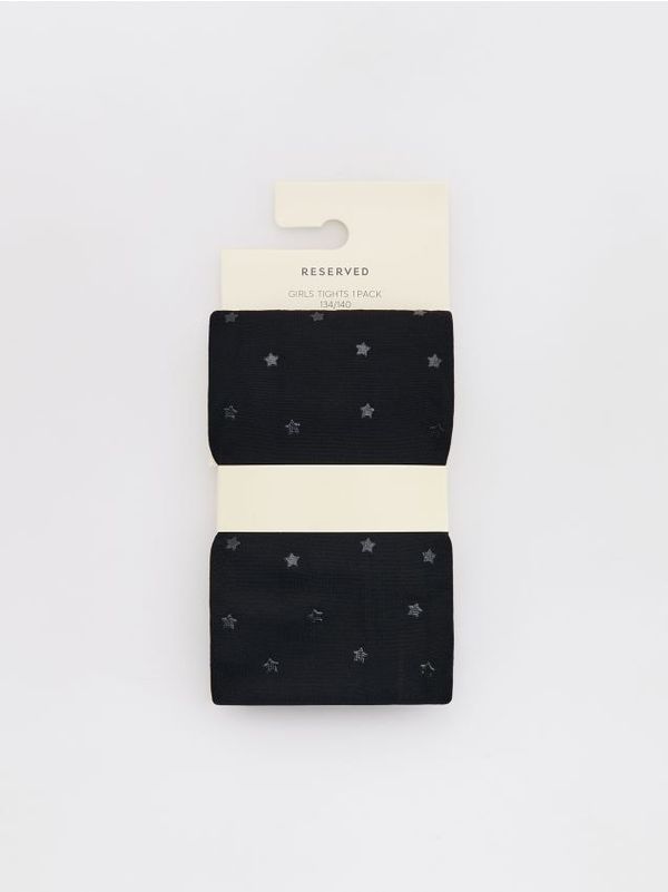 Reserved Reserved - GIRLS` TIGHTS MULTI - crno