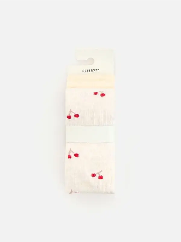 Reserved Reserved - GIRLS` TIGHTS MULTI - krem