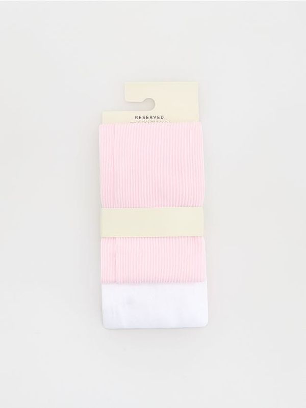 Reserved Reserved - GIRLS` TIGHTS MULTI - pastelnoružičasto