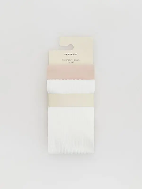 Reserved Reserved - GIRLS` TIGHTS MULTI - pastelnoružičasto