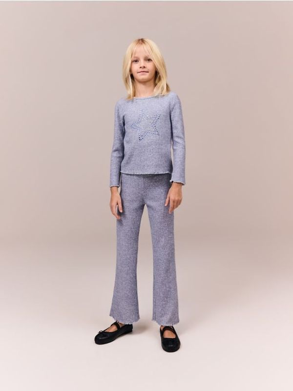 Reserved Reserved - GIRLS` TROUSERS - light grey