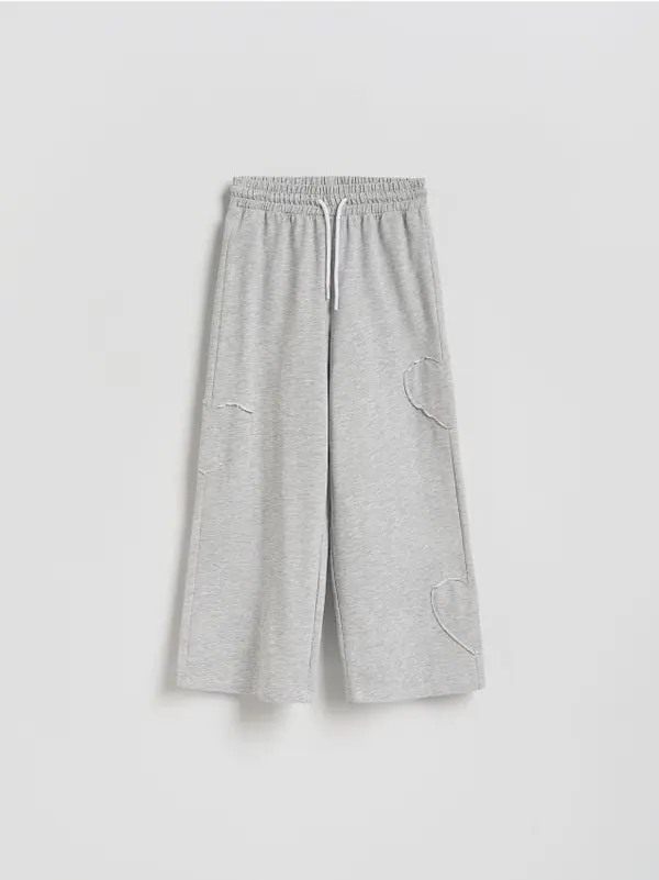 Reserved Reserved - GIRLS` TROUSERS - svijetlo siva