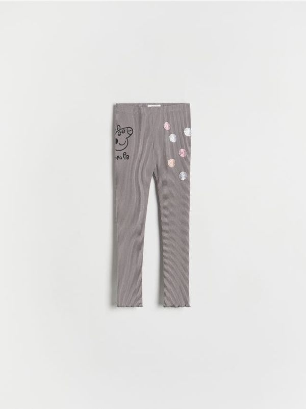 Reserved Reserved - GIRLS` TROUSERS - tamnosivo