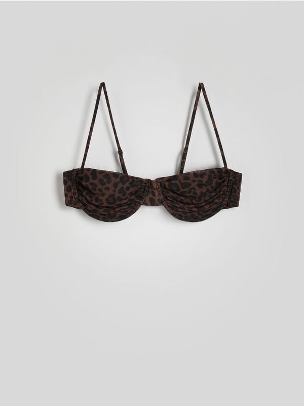 Reserved Reserved - Gornji dio kupaćeg kostima - smeđi