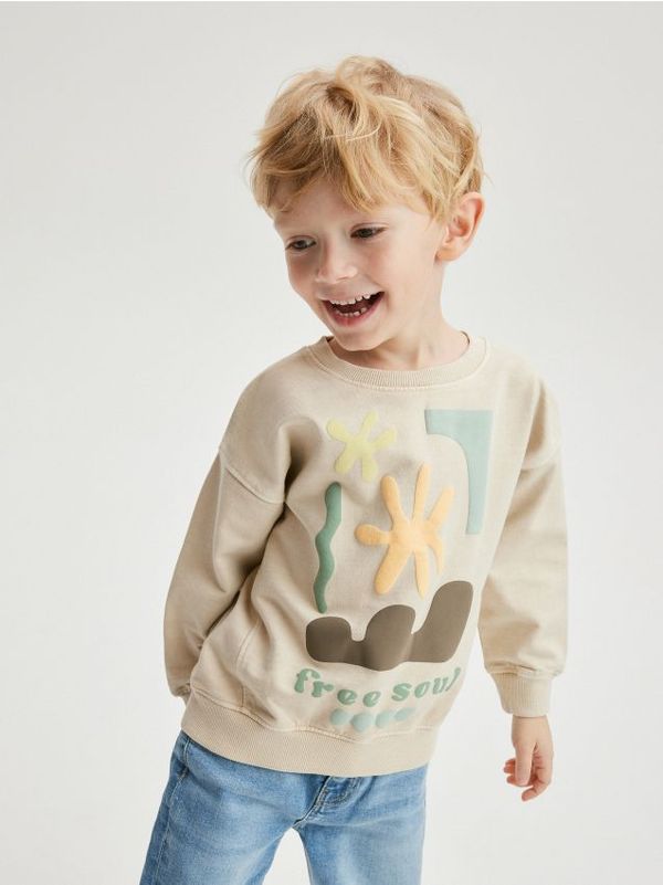 Reserved Reserved - Gornji dio trenirke s aplikacijom - boja kože