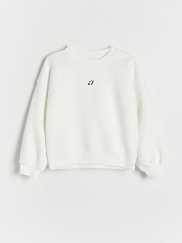 Reserved Reserved - Gornji dio trenirke s aplikacijom - krem