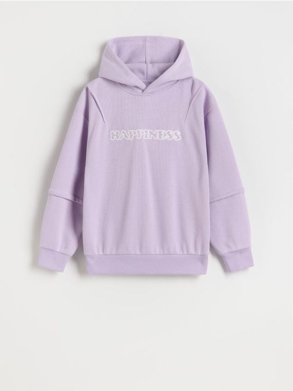 Reserved Reserved - Gornji dio trenirke s kapuljačom - boja lavande