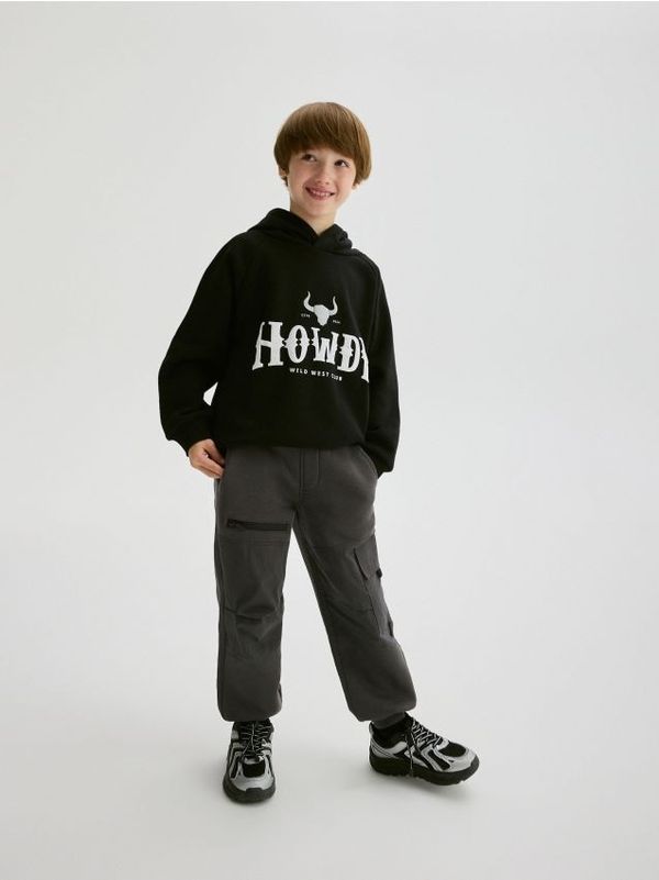 Reserved Reserved - Gornji dio trenirke s kapuljačom - crno