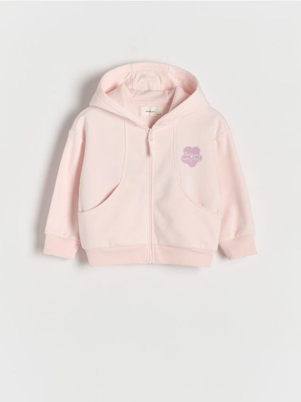 Reserved Reserved - Gornji dio trenirke s kapuljačom - pastelnoružičasto