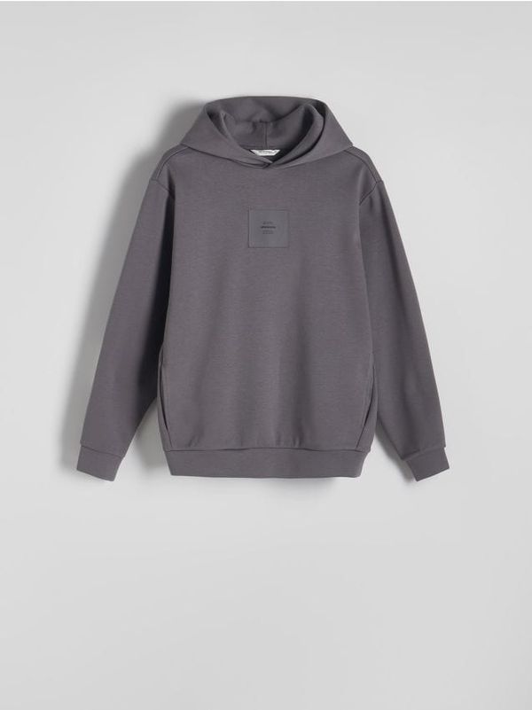 Reserved Reserved - Gornji dio trenirke s našivkom - tamnosivo