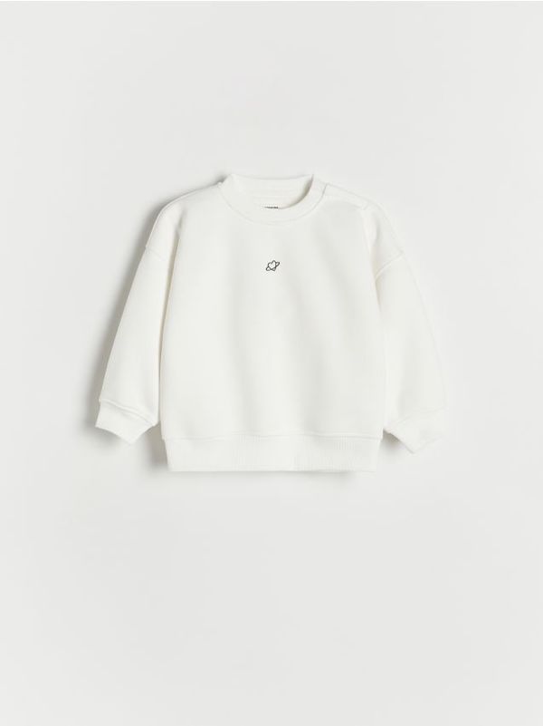 Reserved Reserved - Gornji dio trenirke s printom - krem