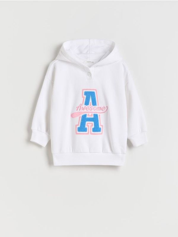 Reserved Reserved - Gornji dio trenirke s vezom - krem