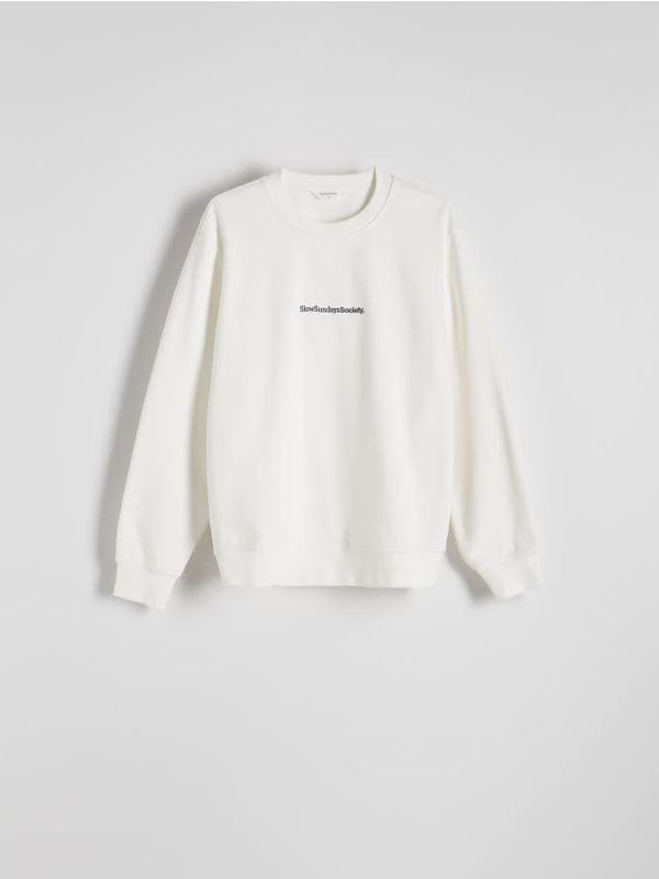 Reserved Reserved - Gornji dio trenirke s vezom - krem