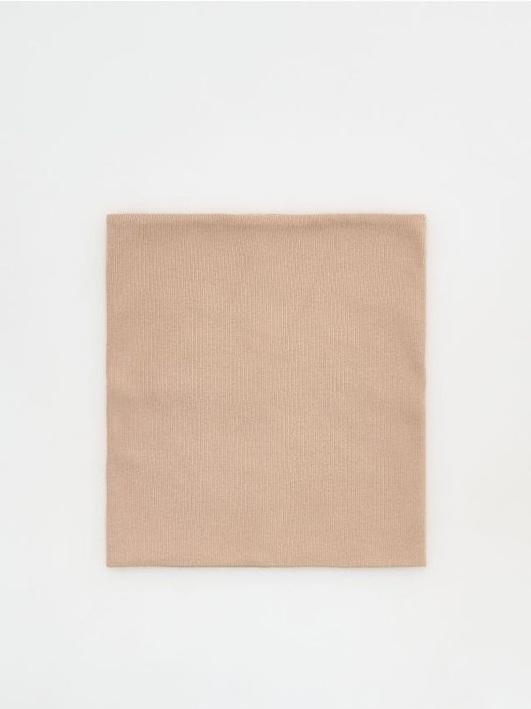 Reserved Reserved - Grijač za vrat s visokim udjelom pamuka - bež