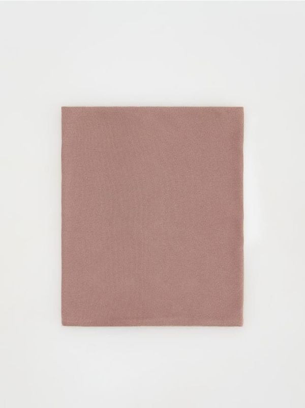 Reserved Reserved - Grijač za vrat s visokim udjelom pamuka - smeđi