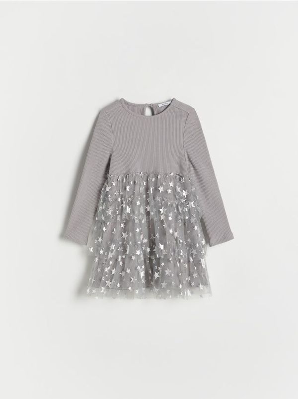 Reserved Reserved - Haljina od tila - light grey