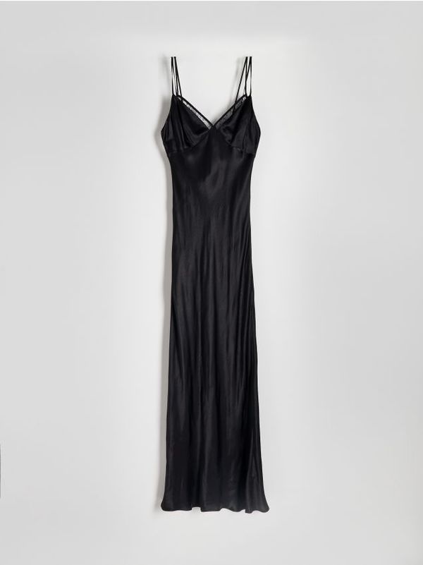 Reserved Reserved - Haljina od viskoze - crno