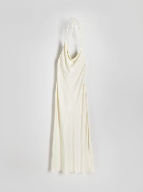 Reserved Reserved - Haljina od viskoze - krem