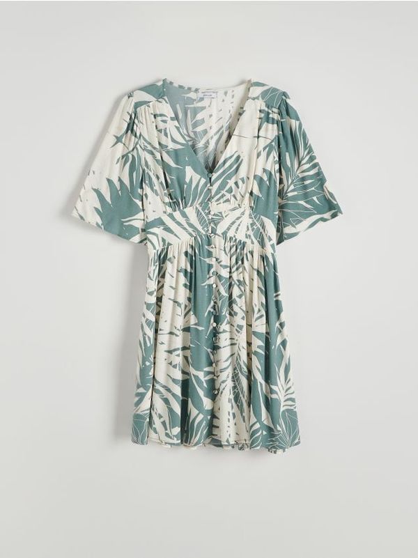 Reserved Reserved - Haljina od viskoze - zelena