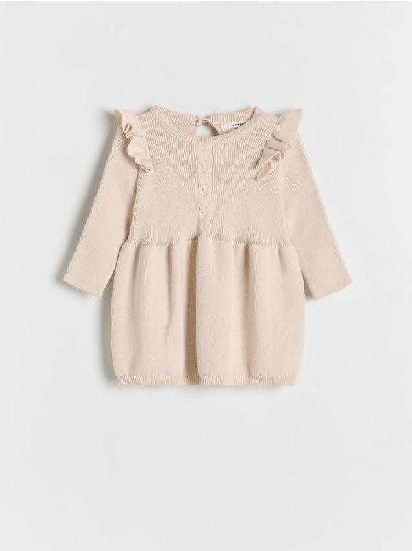 Reserved Reserved - Haljina od žerseja - krem