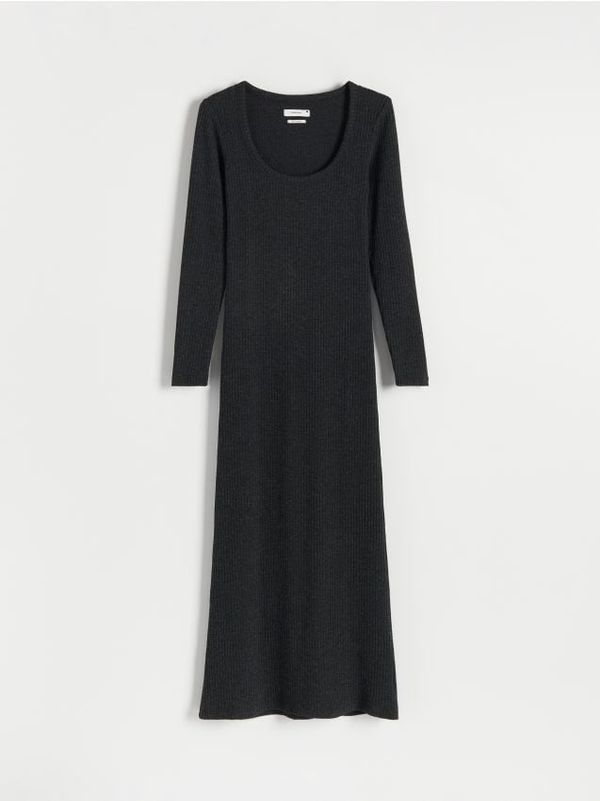 Reserved Reserved - Haljina od žerseja - tamnosivo