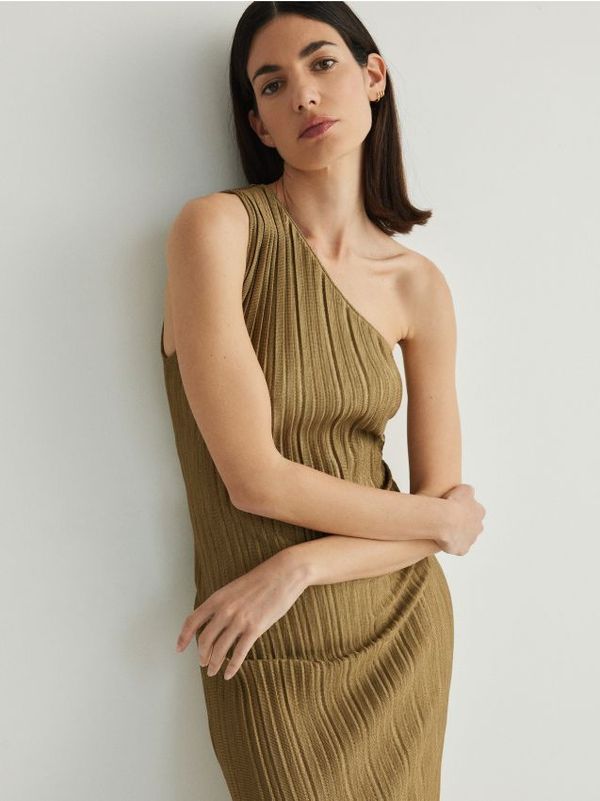 Reserved Reserved - Haljina otvorenog ramena - zlatan