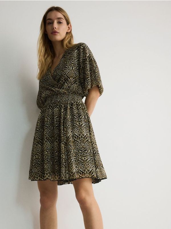 Reserved Reserved - Haljina puf rukava - bež